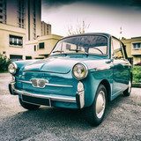Charme rétro urbain en turquoise