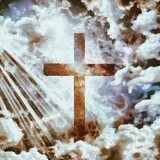 Croix de lumière mystique