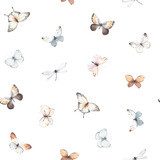 Danse légère de papillons et libellules