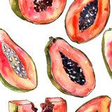 Douceur exotique en éclats d'aquarelle
