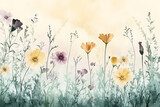 Douceur florale à l'aquarelle