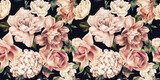 Élégance florale sur fond d'ombre