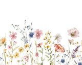 Explosion florale en aquarelle