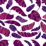 Explosion tropicale en violet et rose