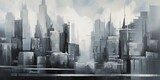 Horizons urbains monochromes