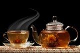 Infusion élégante en verre transparent