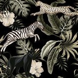 Jungle animalière en mouvement