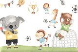 Match de foot animalier