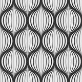 Ondes graphiques en noir et blanc