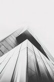 Perspective architecturale en noir et blanc