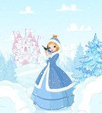 Princesse d'hiver au château enchanté