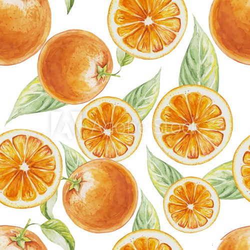 fruit orange avec des feuilles