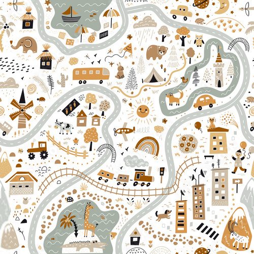 Aventure sauvage en couleurs vives