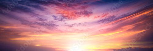 Crépuscule aux teintes rosées