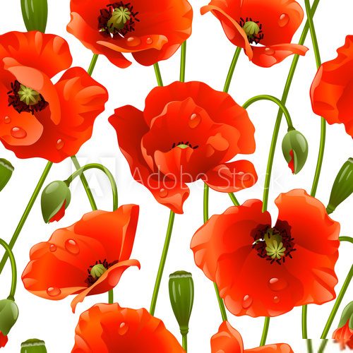 Éclat floral rouge vif
