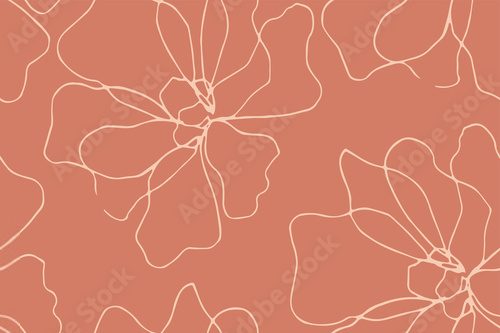 Élégance florale en ligne continue