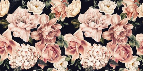 Élégance florale sur fond d'ombre