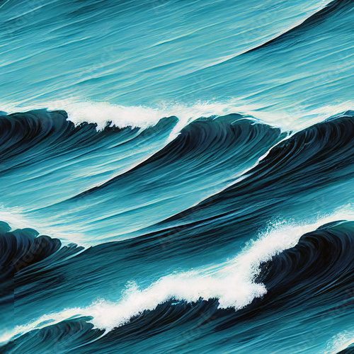 Énergie vivante des vagues marines