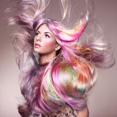 Explosion de couleurs en mouvement