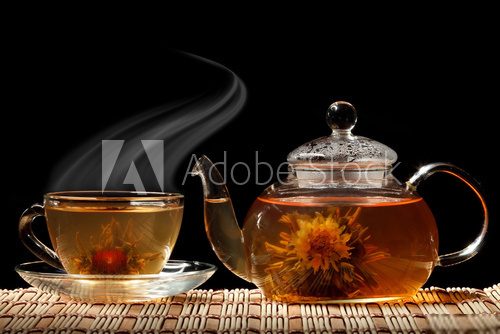 Infusion élégante en verre transparent