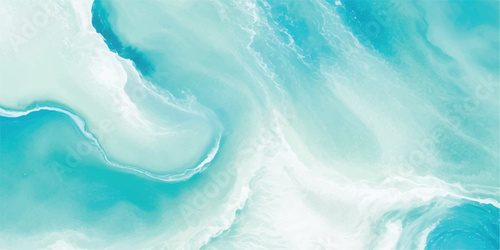 Ondulations turquoises et marbrées
