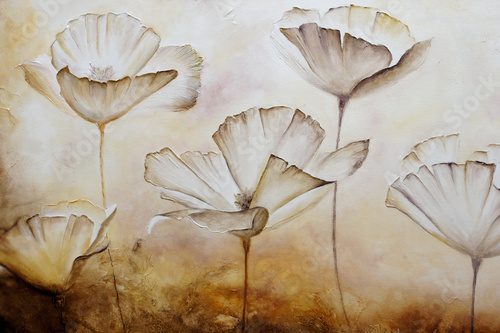 Rêverie florale en tons sépia