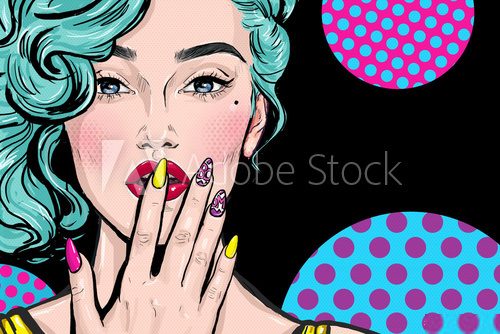Silhouette pop aux couleurs vibrantes