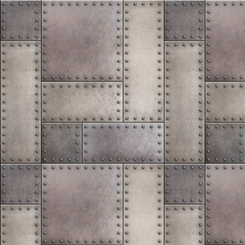 Assemblage acier vieilli et rivets
