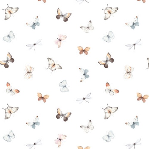 Danse légère de papillons et libellules