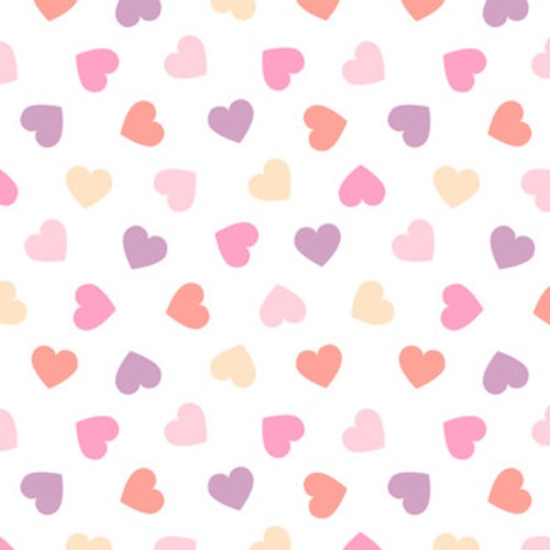 Explosion pastel de cœurs minimalistes