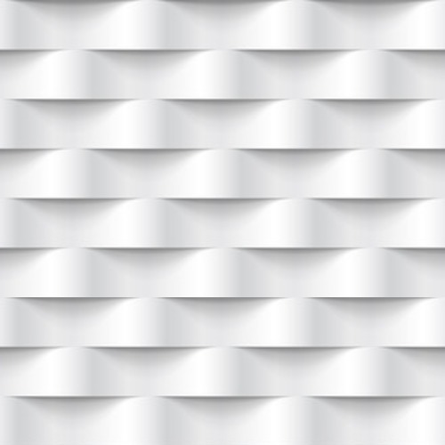 Fond d'écran abstrait géométrique blanc 3d - Papiers peints à motifs 3D •  Demur®