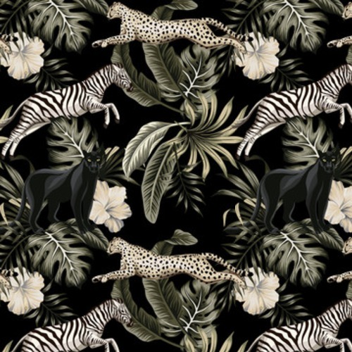 Jungle animalière en mouvement