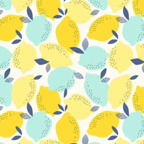 Motif citron pastel répétitif