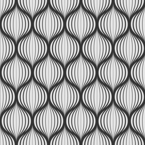 Ondes graphiques en noir et blanc