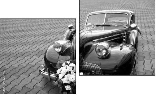 Wedding limousine - Two-piece canvas, Diptych