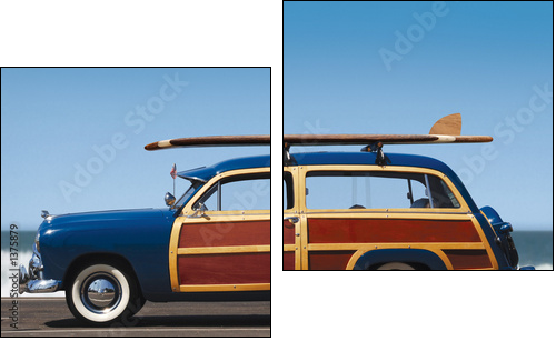woody-profile - Two-piece canvas, Diptych