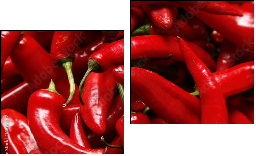 Red hot chilli peppers - Two-piece canvas, Diptych
