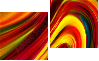 Abstraction - Two-piece canvas, Diptych