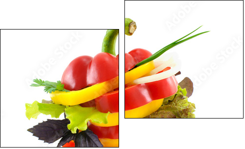 Vegetables sandwich. - Two-piece canvas, Diptych