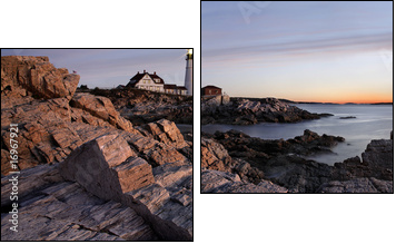 The Portland Head Light - Two-piece canvas, Diptych
