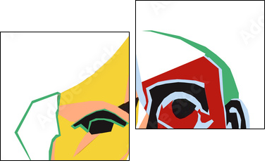 Picasso Portrait - Two-piece canvas, Diptych
