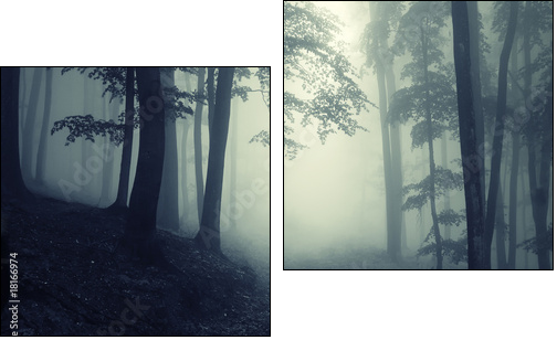Forest - Two-piece canvas, Diptych