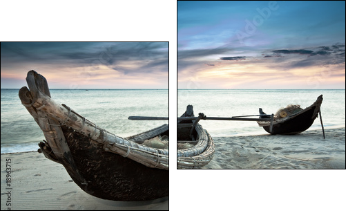 Boats - Two-piece canvas, Diptych