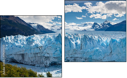 Perito Moreno Glacier, Patagonia, Argentina - Panoramic View - Two-piece canvas, Diptych