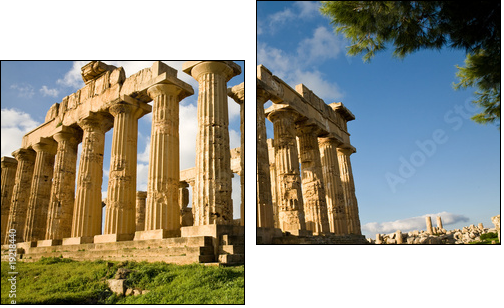 Temple of Hera, Selinunte, Sicily - Two-piece canvas, Diptych