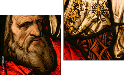 Stained Glass - Two-piece canvas, Diptych