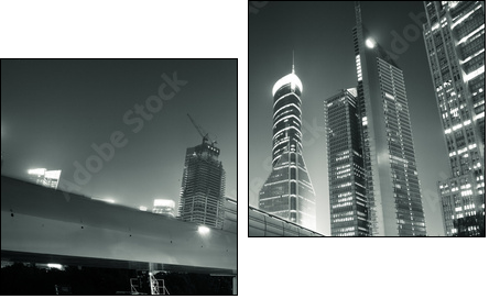 Megacity Highway - Two-piece canvas, Diptych