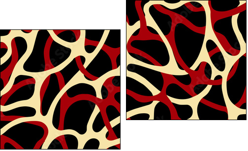 Verflochtener Hintergrund - Two-piece canvas, Diptych