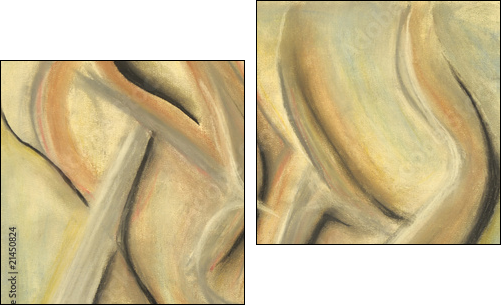 Dancing In Space - Two-piece canvas, Diptych