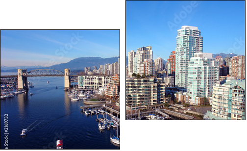 vancouver harbour - Two-piece canvas, Diptych
